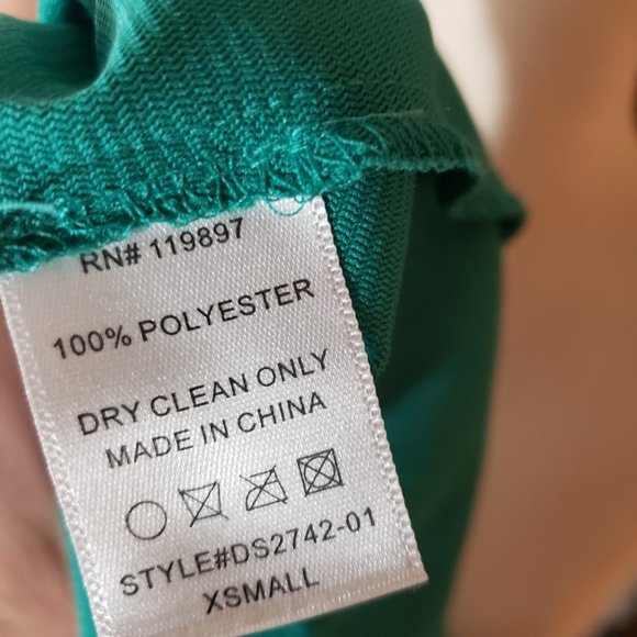 Collective concepts l Teal Cold-shoulder Dress XS - Picture 7 of 7